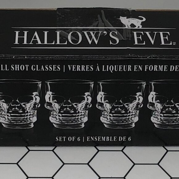 Hallow's Eve Six Skull Shot Glasses - Picture 7 of 9